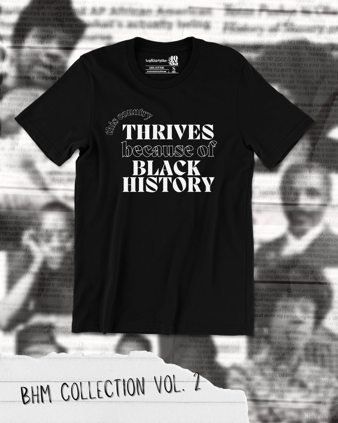 'THRIVES' BHM COLLECTION TEE