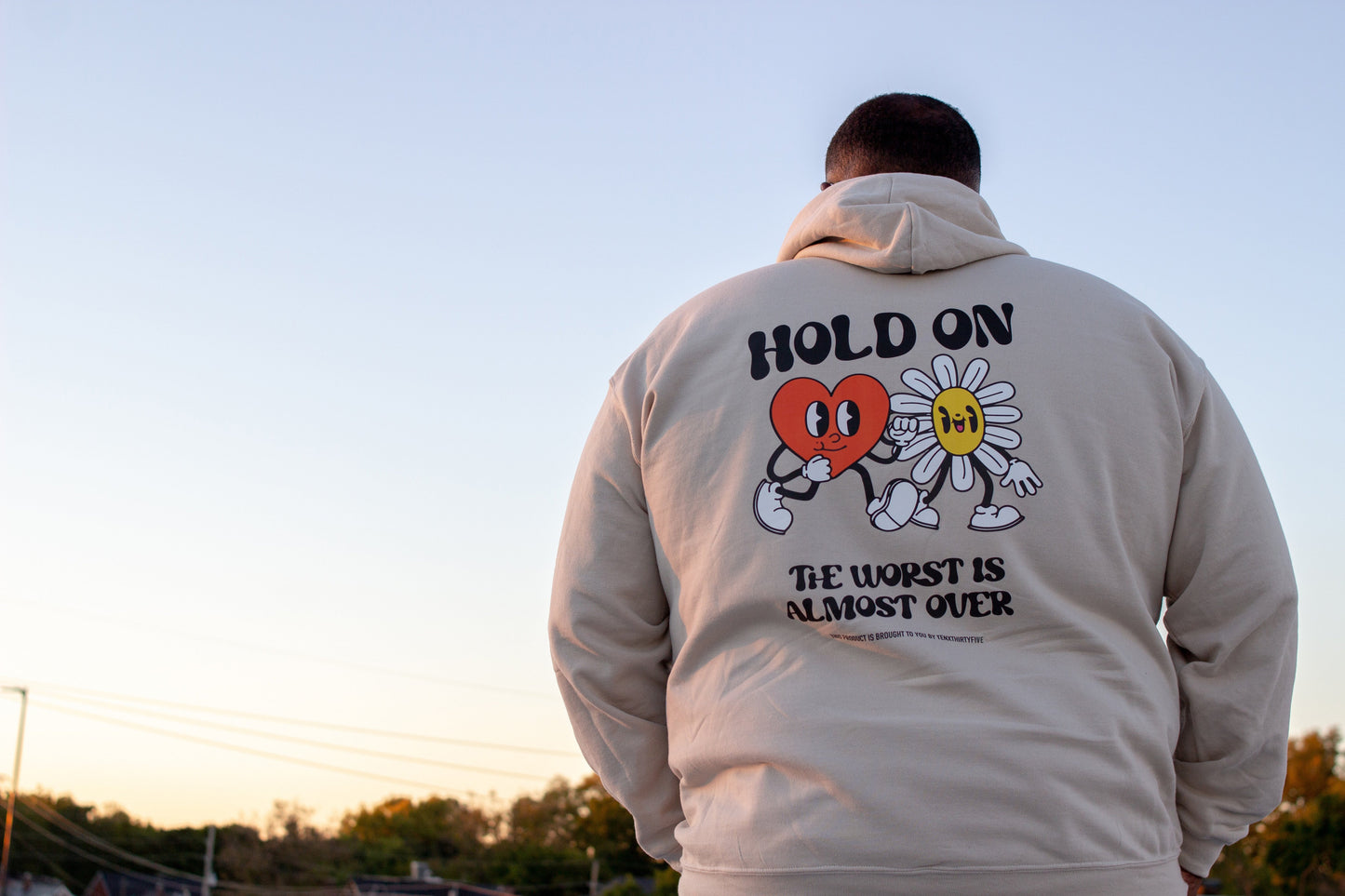 'HOLD ON' BRAND HOODIE